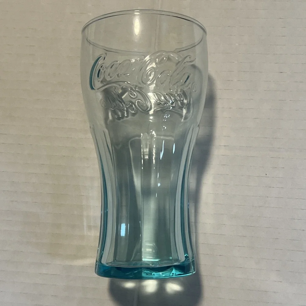 Vintage McDonalds Coca-Cola Tumblers SET 3 Light Blue 6